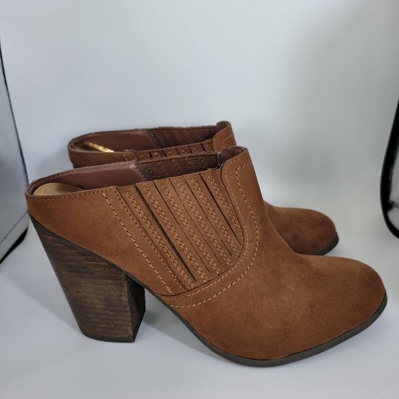 Carlos by Carlos Santana Hardyn Mules Brown Suede US Size 8M - Picture 1 of 8